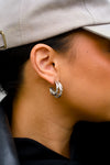 Mini Triple Hoop Earring